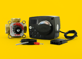 ПРИВОД ДЛЯ КЛАПАНА С ДАТЧИКОМ ДЛЯ ПОДДЕРЖАНИЯ ФИКСИРОВАННОЙ ТЕМПЕРАТУРЫ (ИТАЛИЯ)